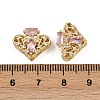 Brass Pave Cubic Zirconia Multi-strand Links ZIRC-F145-09G-02-3