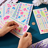 8 Sheets 8 Style Creative Fluorescent Arm Removable Temporary Tattoos Paper Stickers STIC-TA0002-02-7
