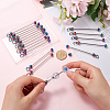 20Pcs Iron Bar Beadable Keychain for Jewelry Making DIY Crafts IFIN-SC0001-60-3