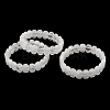 Natural Quartz Crystal Beaded Stretch Bracelets for Women Men BJEW-D461-02H-2