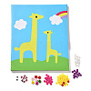 Creative DIY Giraffe Pattern Resin Button Art DIY-Z007-42-2