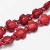 Dyed Synthetic Turquoise Beads Strands G-M152-M-A-3