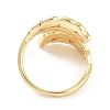 Brass Open Cuff Rings RJEW-D016-04G-3