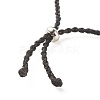 Braided Polyester Cord Bracelet AJEW-JB01125-01-3
