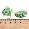 Green Plants and Potted Plants Alloy Enamel Pendants ENAM-P266-01B-G-3