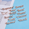 Fashewelry 24Pcs 2 Sets Zinc Alloy Jewelry Pendant Accessories FIND-FW0001-09RG-3