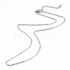 Iron Cable Chain Necklace Making MAK-I019-01A-P-1