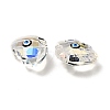 Transparent Glass Pendants GLAA-F121-06B-2