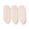 Natural Rose Quartz Pointed Pendants G-C158-05M-1