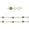 Handmade Evil Eye Lampwork Round Beaded Chains CHC-G009-A-G04-1