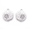 Tibetan Style Alloy Pendants TIBEP-A14120-AS-FF-1