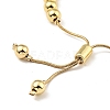 Rack Plating Brass Round Beaded Slider Bracelet for Women X-BJEW-B066-01A-01-3