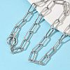 304 Stainless Steel Paperclip Chains Necklaces NJEW-Z102-02P-1