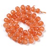 Natural Orange Aventurine Beads Strands G-H057-A02-01-3