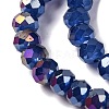 Baking Electroplate Glass Beads Strands X1-DGLA-A039-J8mm-B04-3