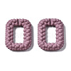 Spray Painted CCB Plastic Linking Rings CCB-Q091-009D-2