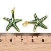 Brass Enamel Pendants KK-CBACBC6-05G-01-3