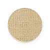 Texture Theme Roung Brass Stamp Head LS-AJEW-M036-06O-G-2
