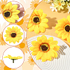 30Pcs Cloth Artificial Sunflower DIY-SP0005-97-3