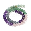 Natural Flower Amazonite & Amethyst & Flower Amazonite & Green Aventurine & Blue Aventurine Beads Strands G-B095-A01-01-4