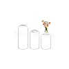 3Pcs 3 Styles Glass Flower Arrangement Water Receptacle AJEW-BC0007-90-7