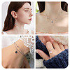 90Pcs 9 Styles Glass Triangle Pendants PALLOY-TAC0258-8