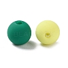 Rubberized Style Imitated Silicone Acrylic Beads MACR-D029-01I-2