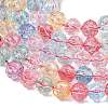 Transparent Crackle Glass Beads EGLA-F167-02-3