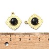 Natural Black Onyx(Dyed & Heated) Rhombus Pendants STAS-L022-339G-01-3