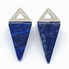 Natural Lapis Lazuli Pendants KK-E757-D-14P-1