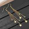 Tassel Dangle Earrings X-EJEW-JE04024-2
