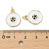 Brass Enamel Pendants KK-D384-01G-02-3