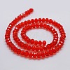 Transparent Glass Bead Strands EGLA-J047-4x3mm-16-3