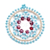 Seed Beads Beaded Pendants PALLOY-MZ00386-02-1