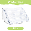 Transparent Acrylic 4 Layers Nail Polish Display Rack ODIS-FH00001-22-2