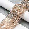 Transparent Electroplate Glass Beads Strands GLAA-F029-2mm-C12-4