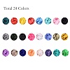 240G 24 Colors Handmade Polymer Clay Beads CLAY-JP0001-08-8mm-2