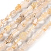Natural Gold Rutilated Quartz Beads Strands G-P497-01C-33-1