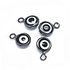 Handmade Evil Eye Lampwork Charms KK-F764-13B-01-1