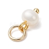 Natural Cultured Freshwater Pearl Potato Charms PALLOY-JF04505-01-5