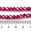 Baking Electroplate Glass Beads Strands X1-DGLA-A039-J10mm-B02-4