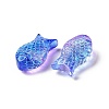 Transparent Spray Painted Glass Beads GLAA-I050-10A-3