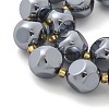 Terahertz Stone Round Beads Strands G-R002-01B-4