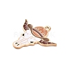 Western Cowboy Theme Alloy Enamel Pendants FIND-V001-04G-03-2