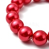 Valentines Gift for Girlfriend Glass Pearl Jewelry Sets Earrings & Bracelets SJEW-JS00265-20-5