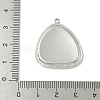 304 Stainless Steel Pendant Cabochon Settings for Enamel STAS-L293-03P-3