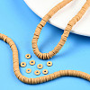 Handmade Polymer Clay Beads Strands CLAY-R089-6mm-118-6