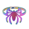 Ion Plating(IP) 304 Stainless Steel Spider Adjustable Ring for Women RJEW-M149-06RC-1