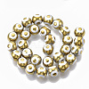 Electroplate Glass Beads Strands EGLA-T012-02E-2