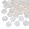 HOBBIESAY 50Pcs Natural Capiz Shell Connector Charms FIND-HY0001-17-1